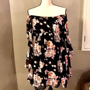 Boho off the shoulder dress